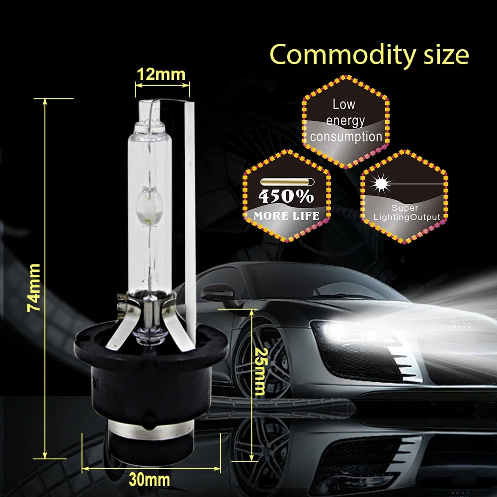 D4S Xenon HID Headlight Replacement Bulb Qty2 V1781
