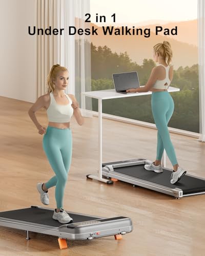 Under Desk Treadmill with Incline 2.5HP Portable Walking Treadmill L352