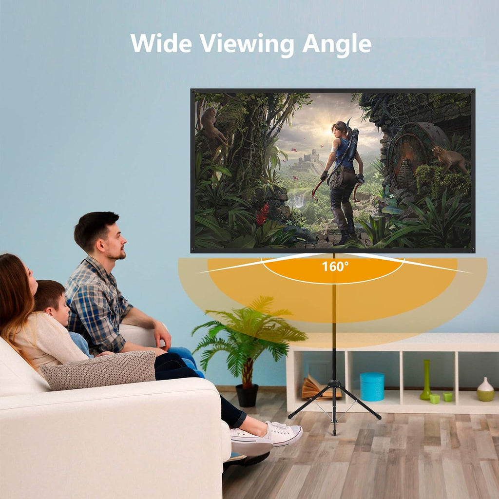 80 Inch 16:9 Portable Projector Screen with Stand V512