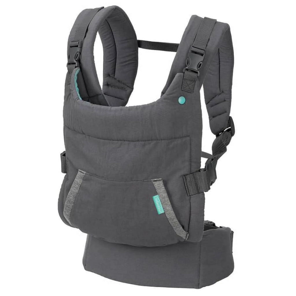 Ergonomic Hoodie Baby Carrier, 2-Position, 12-40lbs G838625