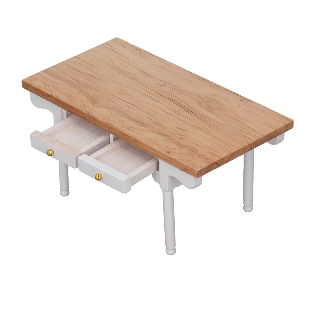 12 Dollhouse Desk Miniature Wooden Table N474