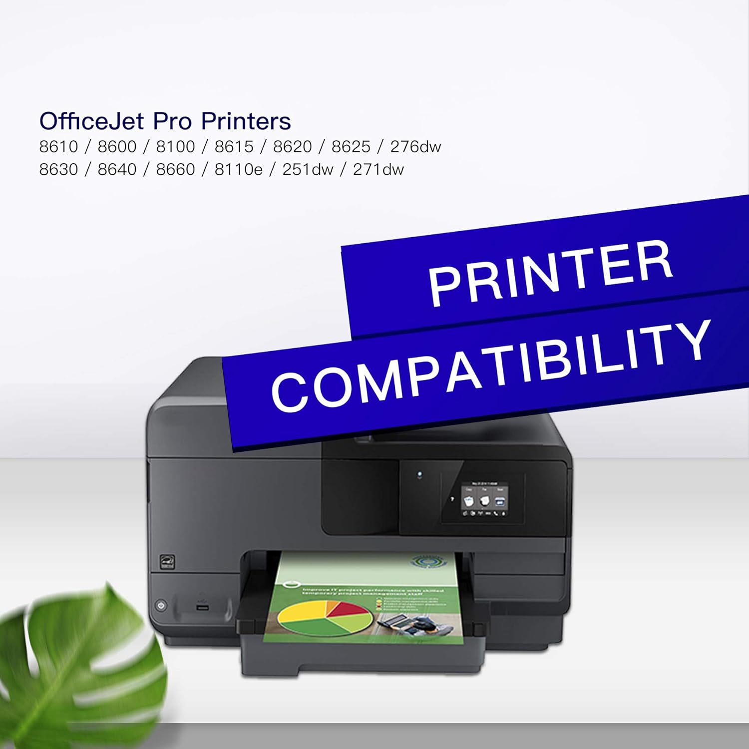 Remanufactured Ink Cartridge Pack of 2 for OfficeJet Pro Printer (Black, Cyan, Magenta, Yellow) H50718