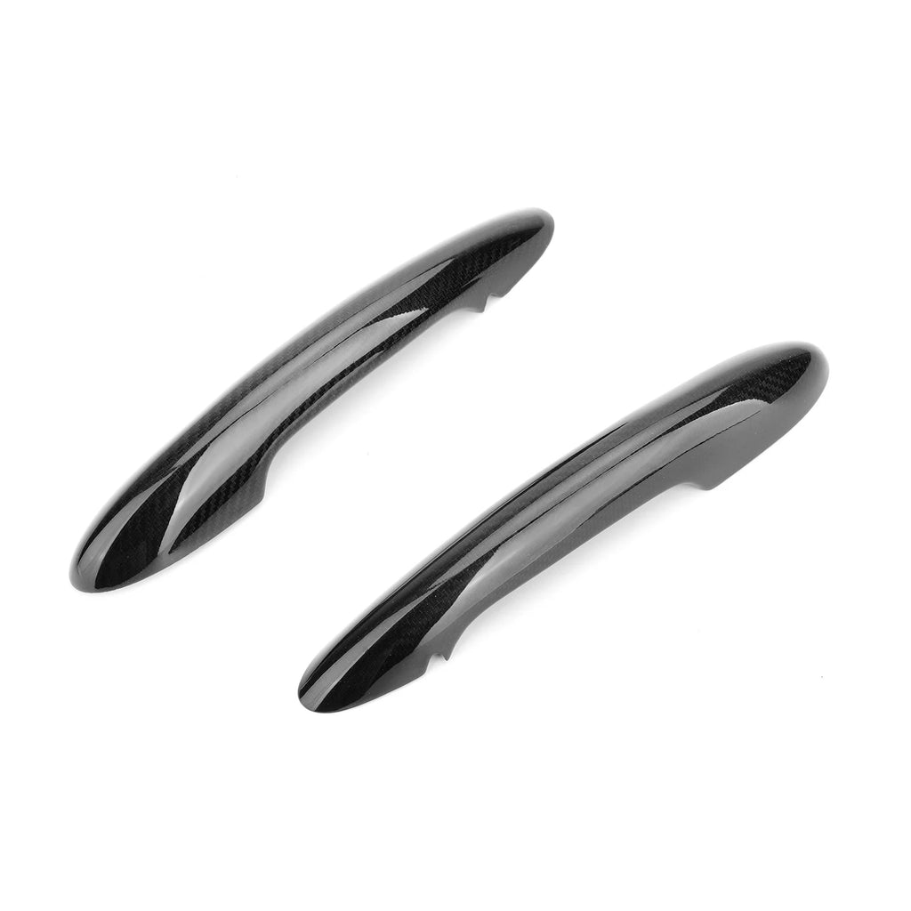 Carbon Fiber Door Handle Cover 2 Door Without Keyhole Q89486