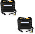 Yellow 2Pcs Portable Car Tire Inflator Air Compressor I64361