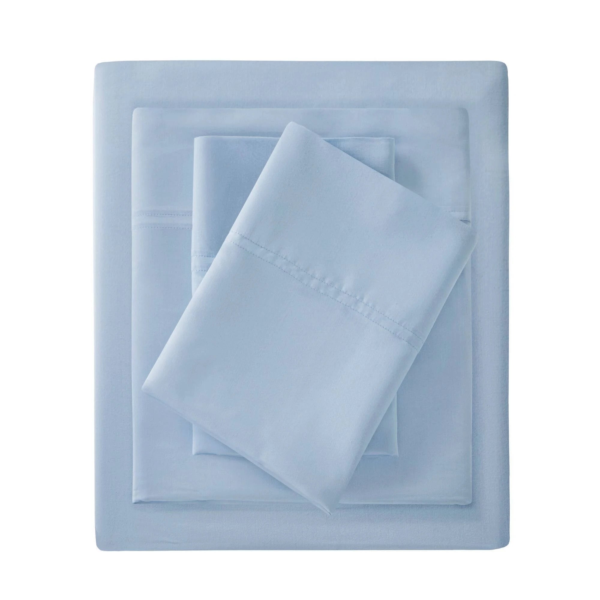 California King Rayon from Bamboo Sheet Set Blue S611