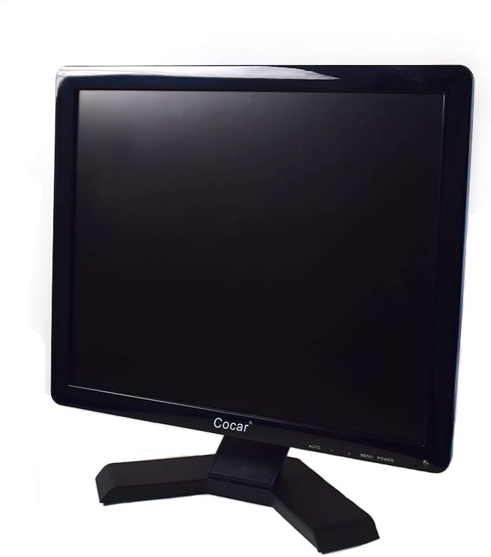 17 inch CCTV Monitor with VGA HDMI AV BNC Audio Ports Built-in Speaker 4:3 HD Display LCD Security Screen Z2891