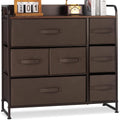 5 Drawer Fabric Dresser Storage Tower with Steel Frame F27137