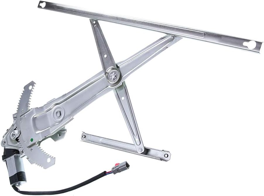 Front Left Driver Side Power Window Regulator with Motor for 1997-2001 Honda CR-V (4 Pins Plug) Pack of 2 D811793