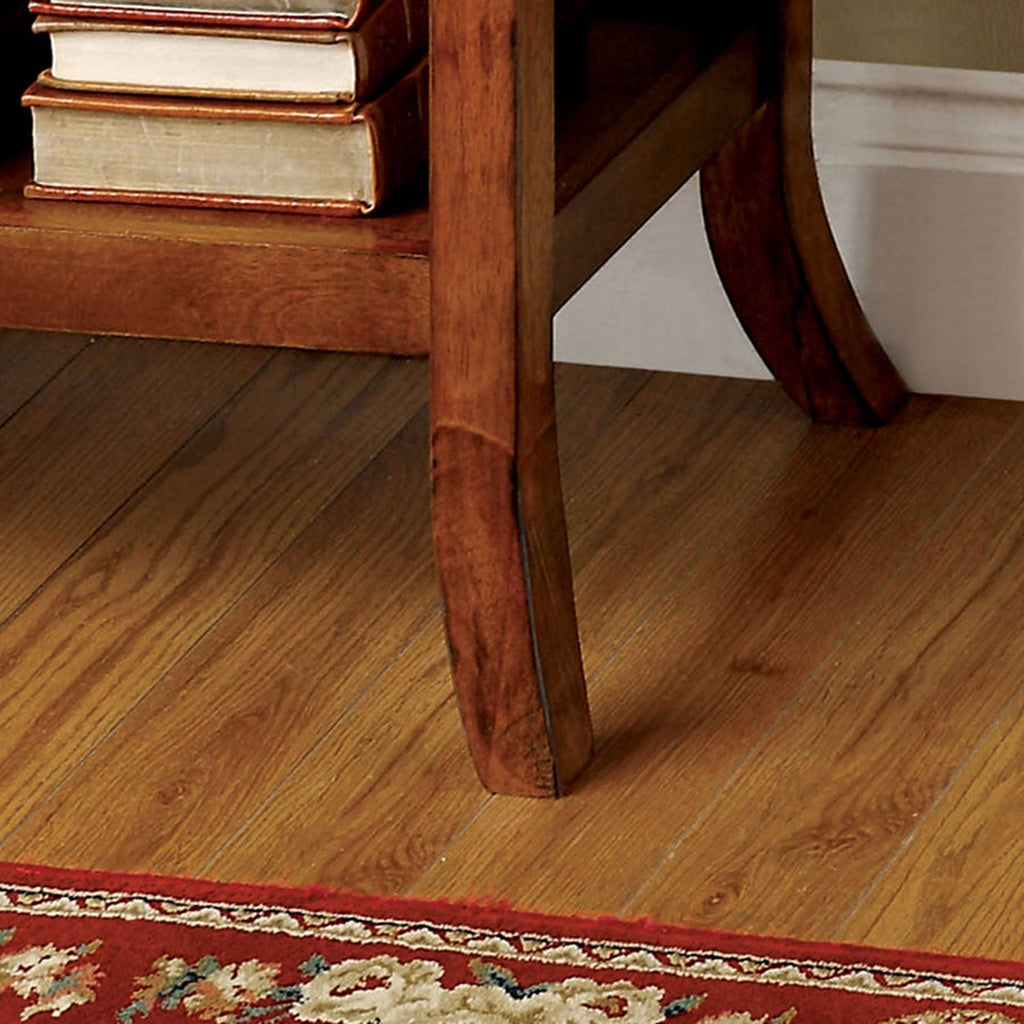 Oak Finish Wood 2-Drawer End Table O6862