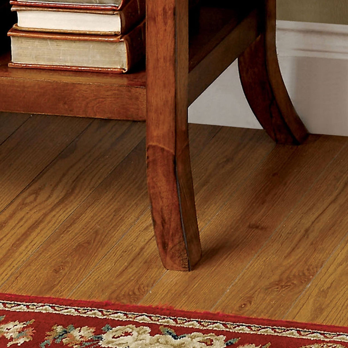 Oak Finish Wood 2-Drawer End Table O6862