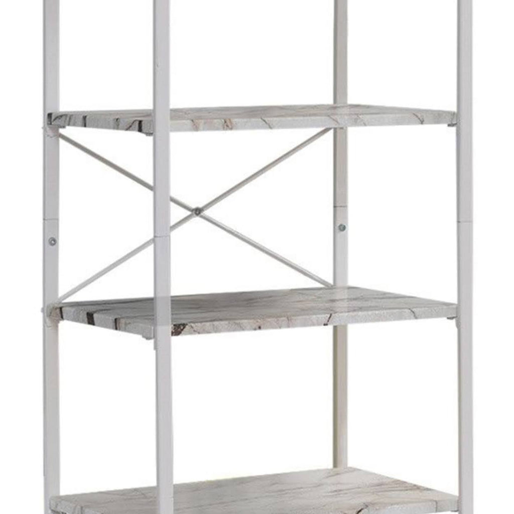 White 4 Tier Freestanding Kitchen Bakers Rack R748811
