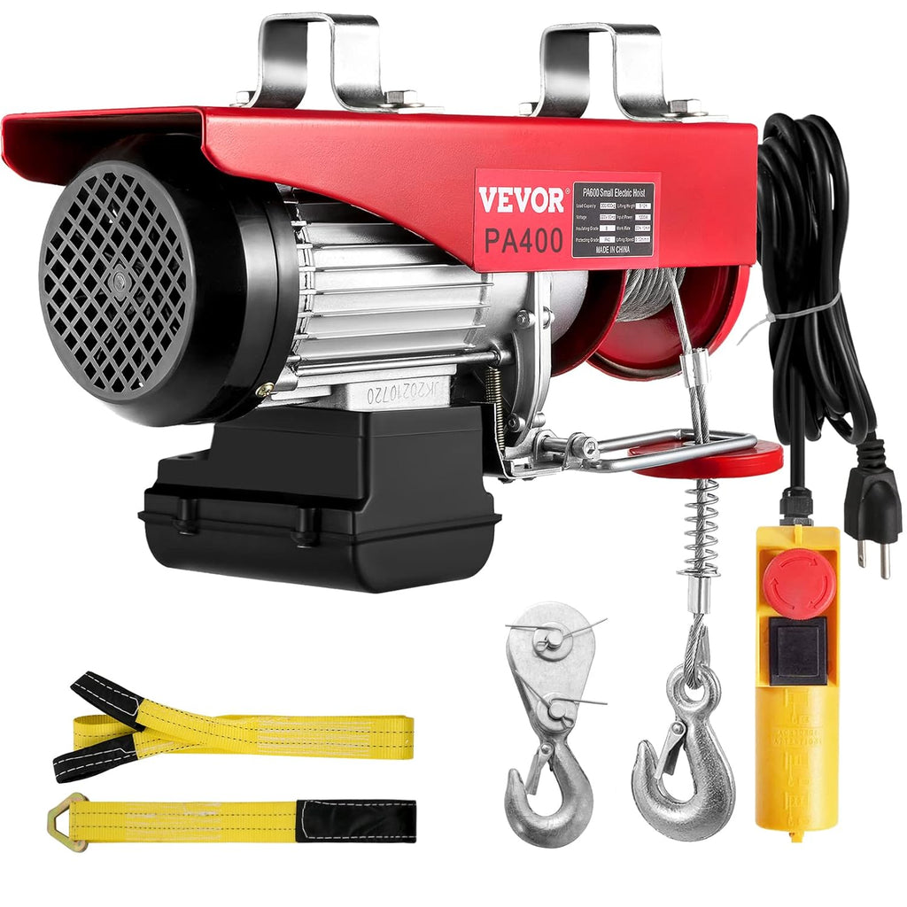 880LBS 110V Electric Hoist with Remote Control Y30118