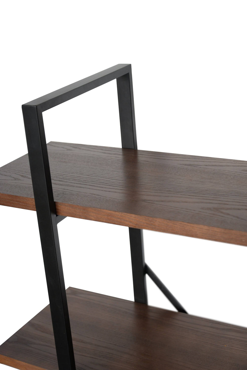 Walnut Brown 4 Shelf Etagere Bookcase Y778