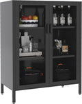 Metal Storage Cabinet with 2 Adjustable Shelves and Lock I683