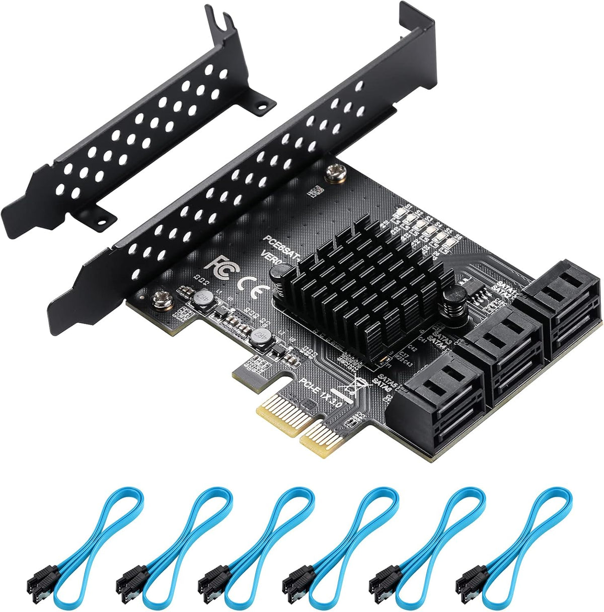 PCIE 16X SATA Card 24 Ports, 6 Gbit/s SATA 3.0 PCIe Card G12385