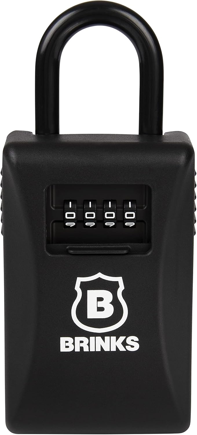 Combination Lock Box with Hardened Steel Shackle Pack of 2 V982
