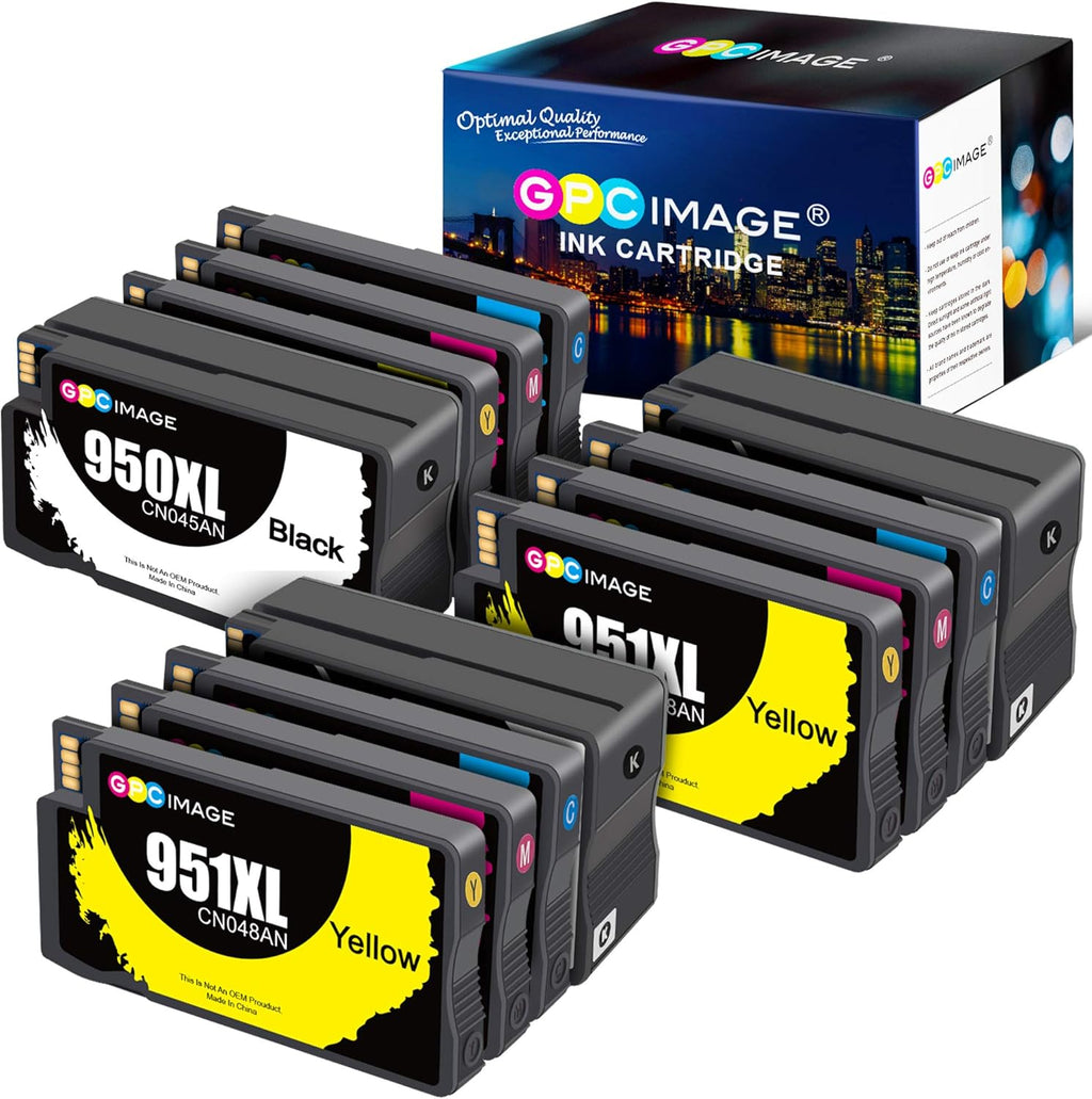 Remanufactured Ink Cartridge Pack of 2 for OfficeJet Pro Printer (Black, Cyan, Magenta, Yellow) H50718