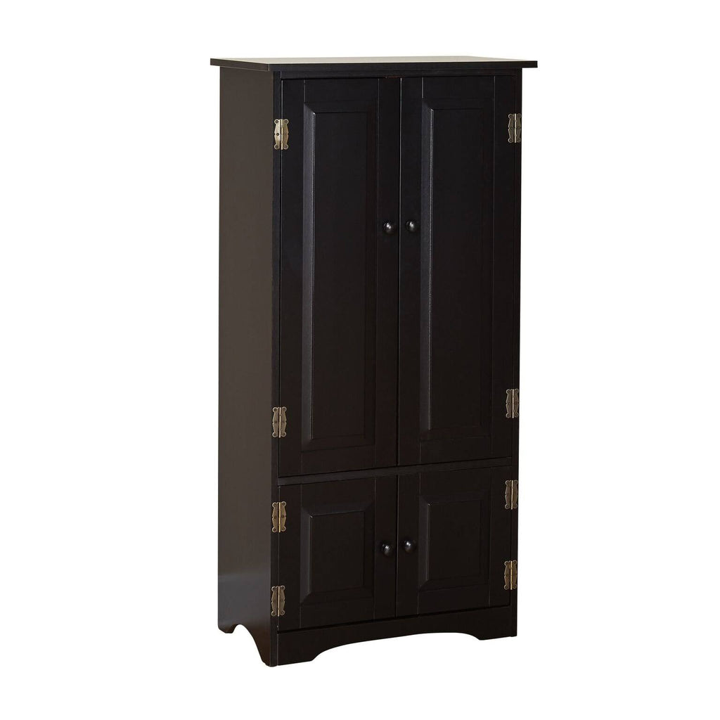 Tall Black Cabinet B844