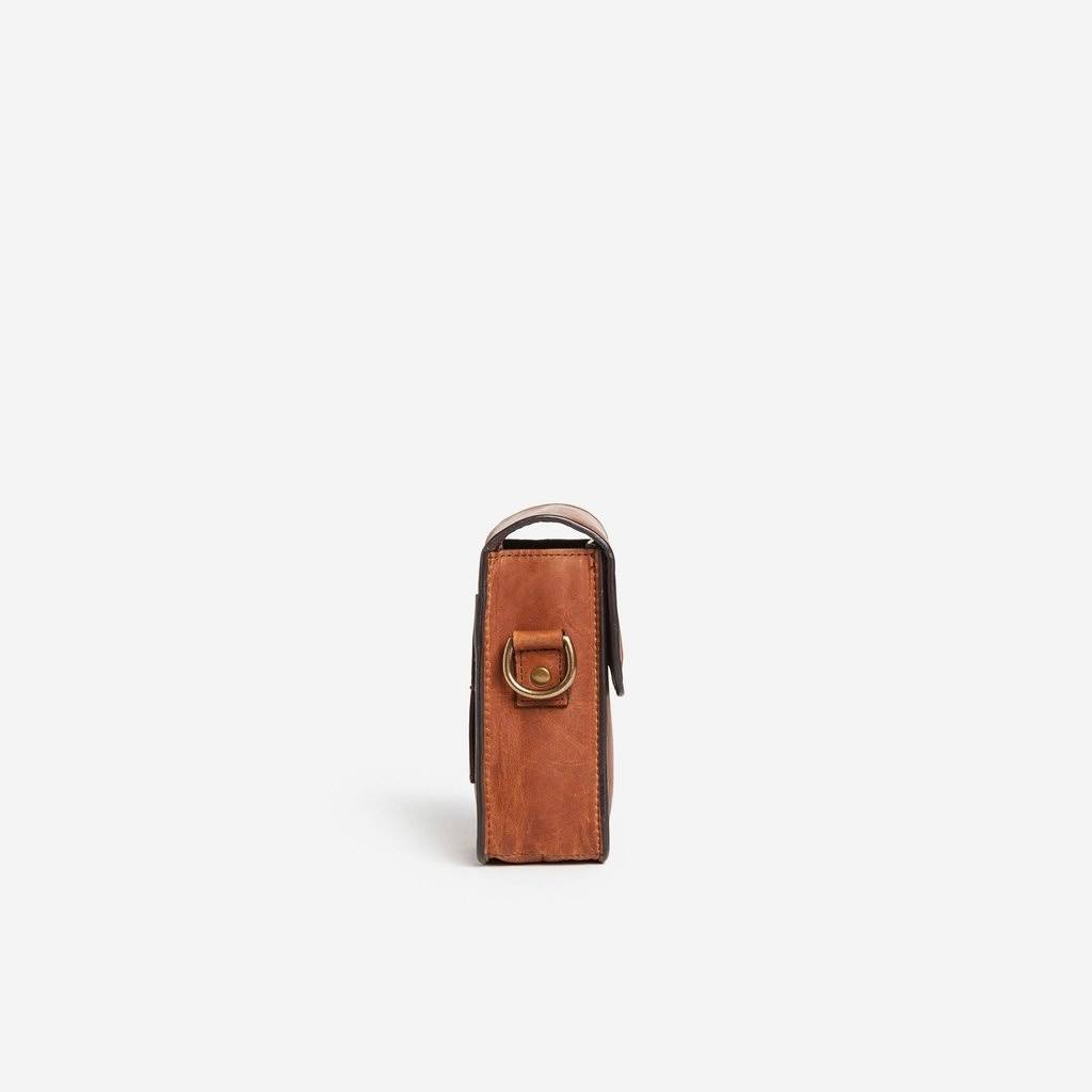 Antique Cognac Camera Case & Crossbody P548040