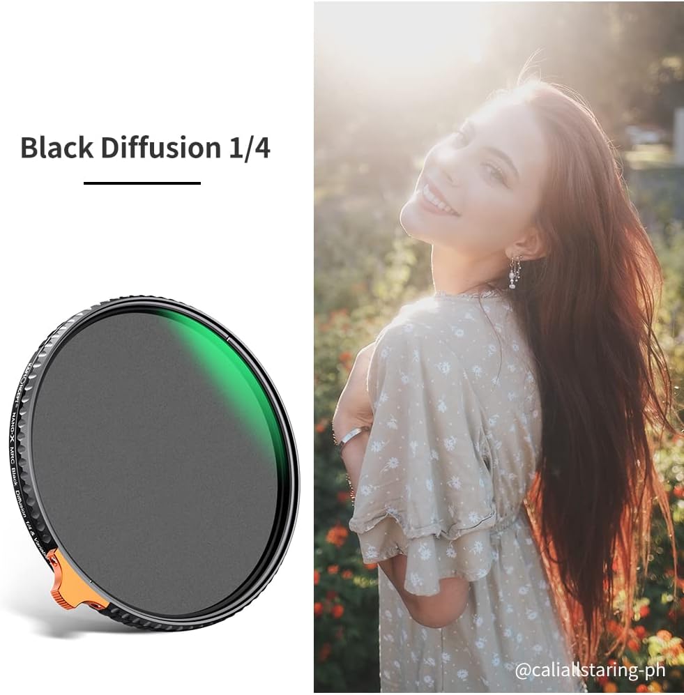 67mm Black Diffusion 1/4 Variable ND2-ND32 ND Filter 2-in-1 P3108
