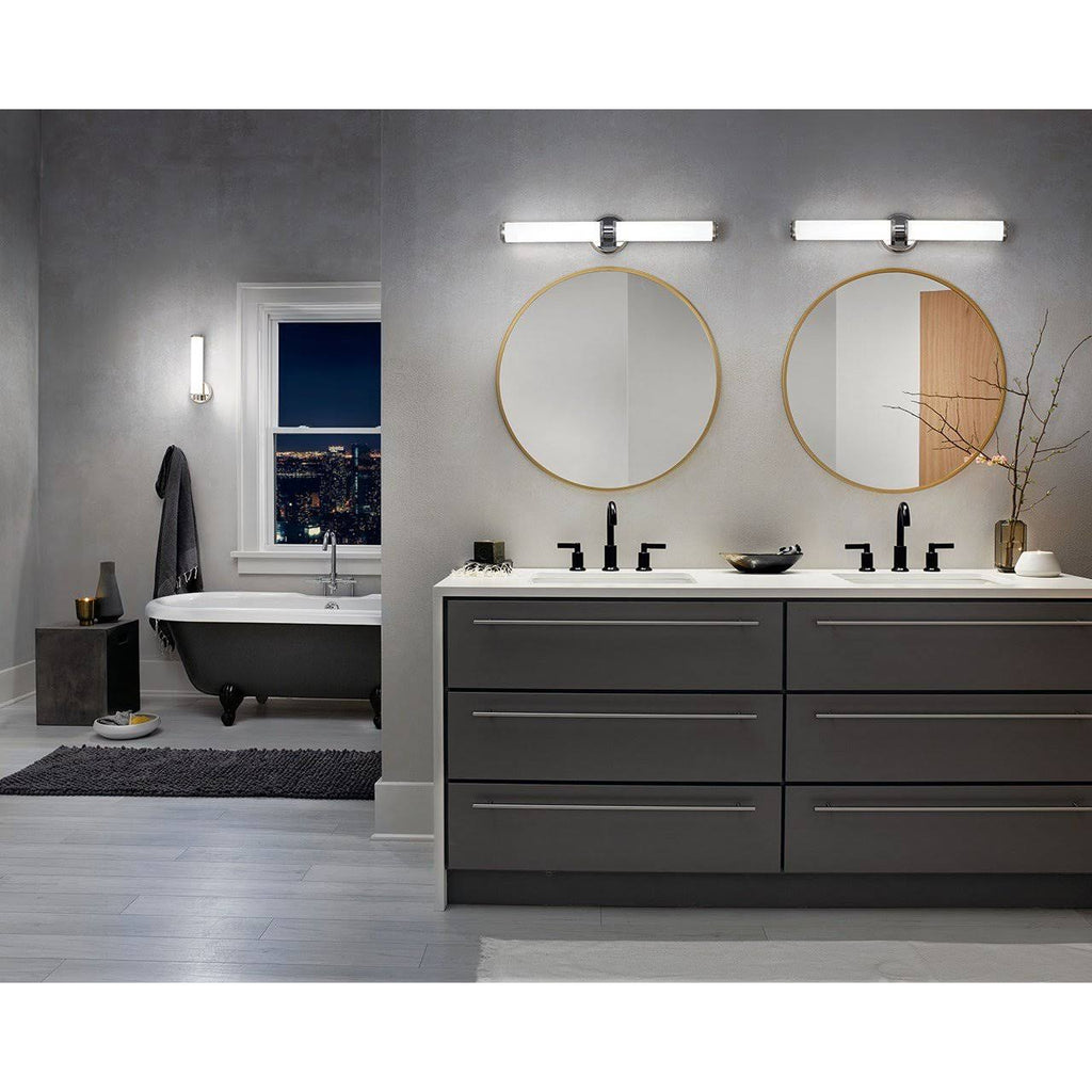 Polished Nickel LED Linear Bath Light F9225