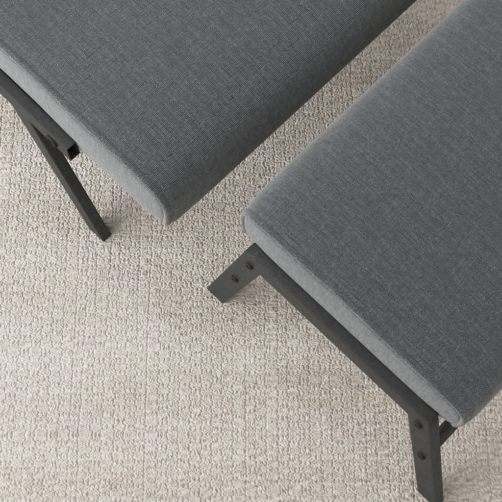 Modern Upholstered Accent Chair with Ottoman Linen Chair C58015