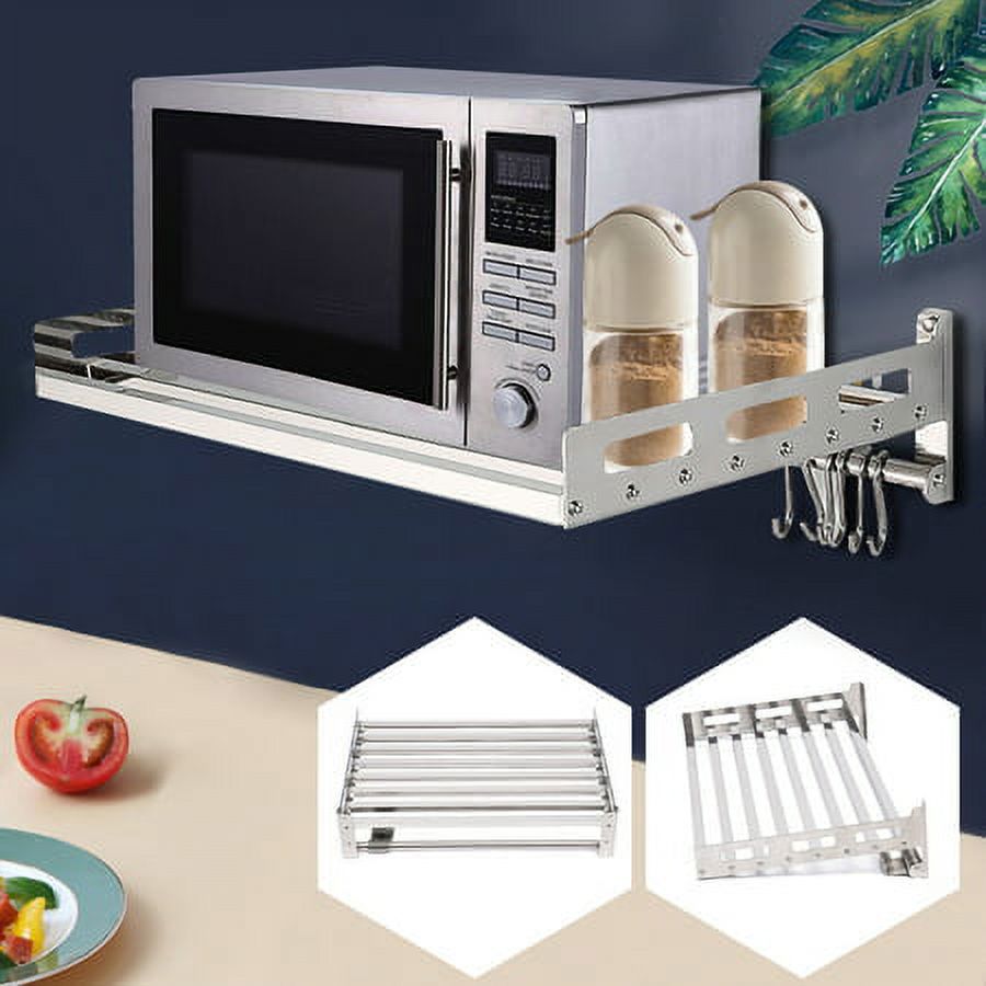 Stainless Steel Wall-Mounted Microwave Oven Rack M154