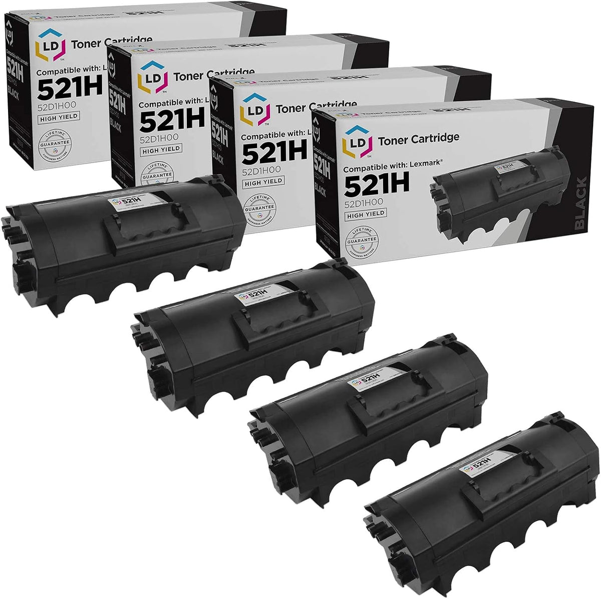 Black 4-Pack High Yield Toner Cartridge A506257