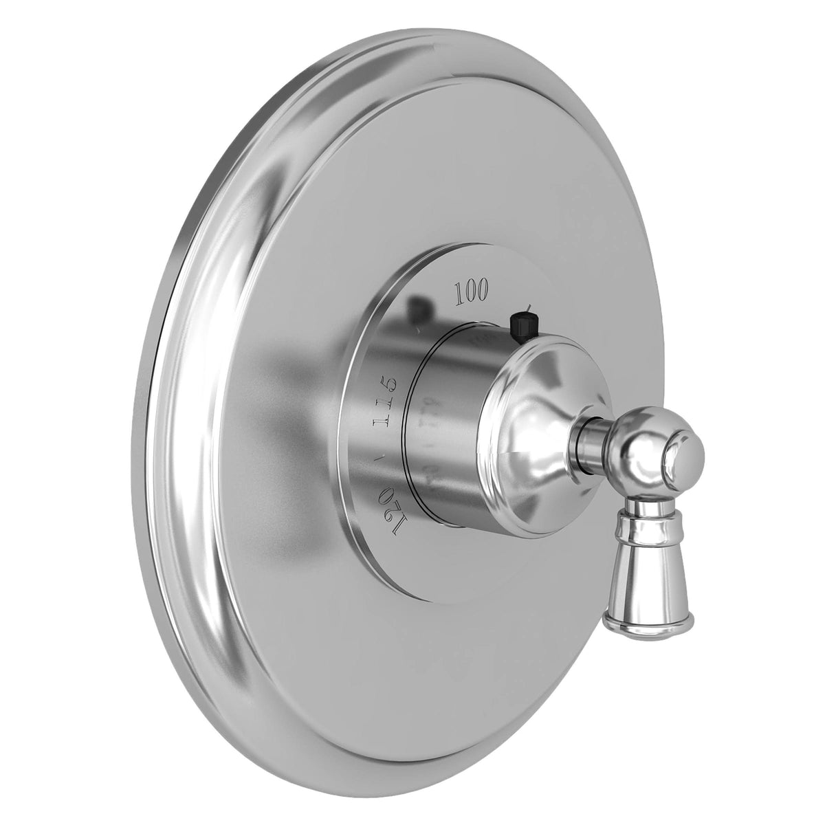 Flat Black Thermostatic Trim Plate with Handle C87987