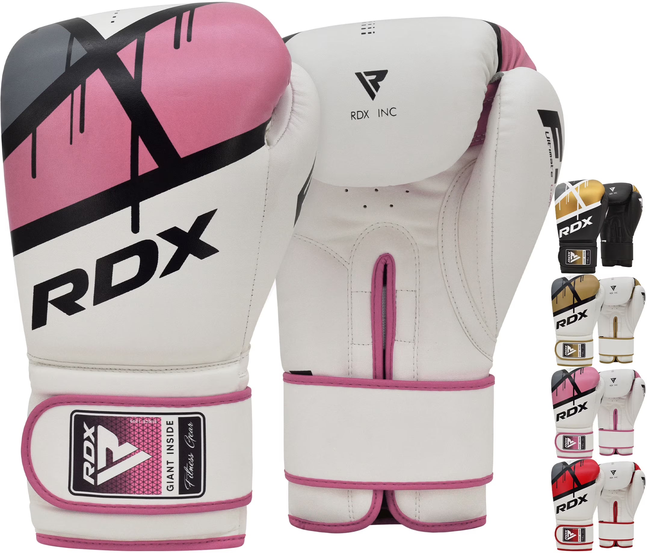 Pink 10oz Leather Boxing Gloves I273