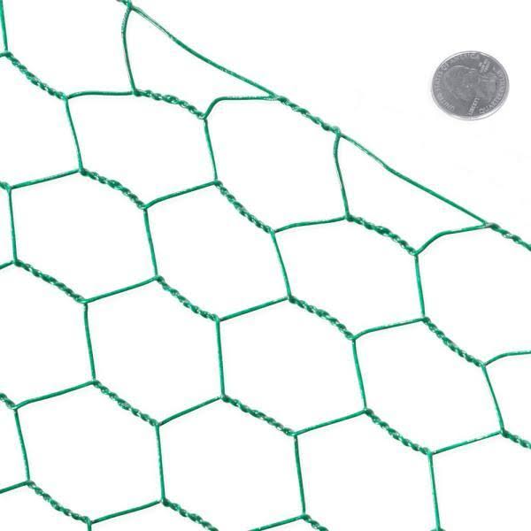 16 Gauge Vinyl Green Hex Netting T553