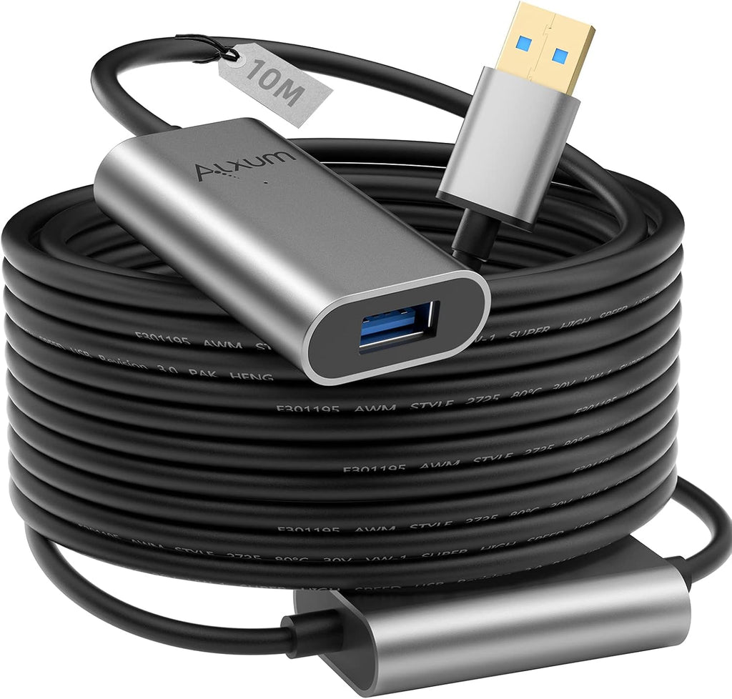 50 Feet Active USB 3.0 Male to Female Extension Cable with Power Adapter Z6378