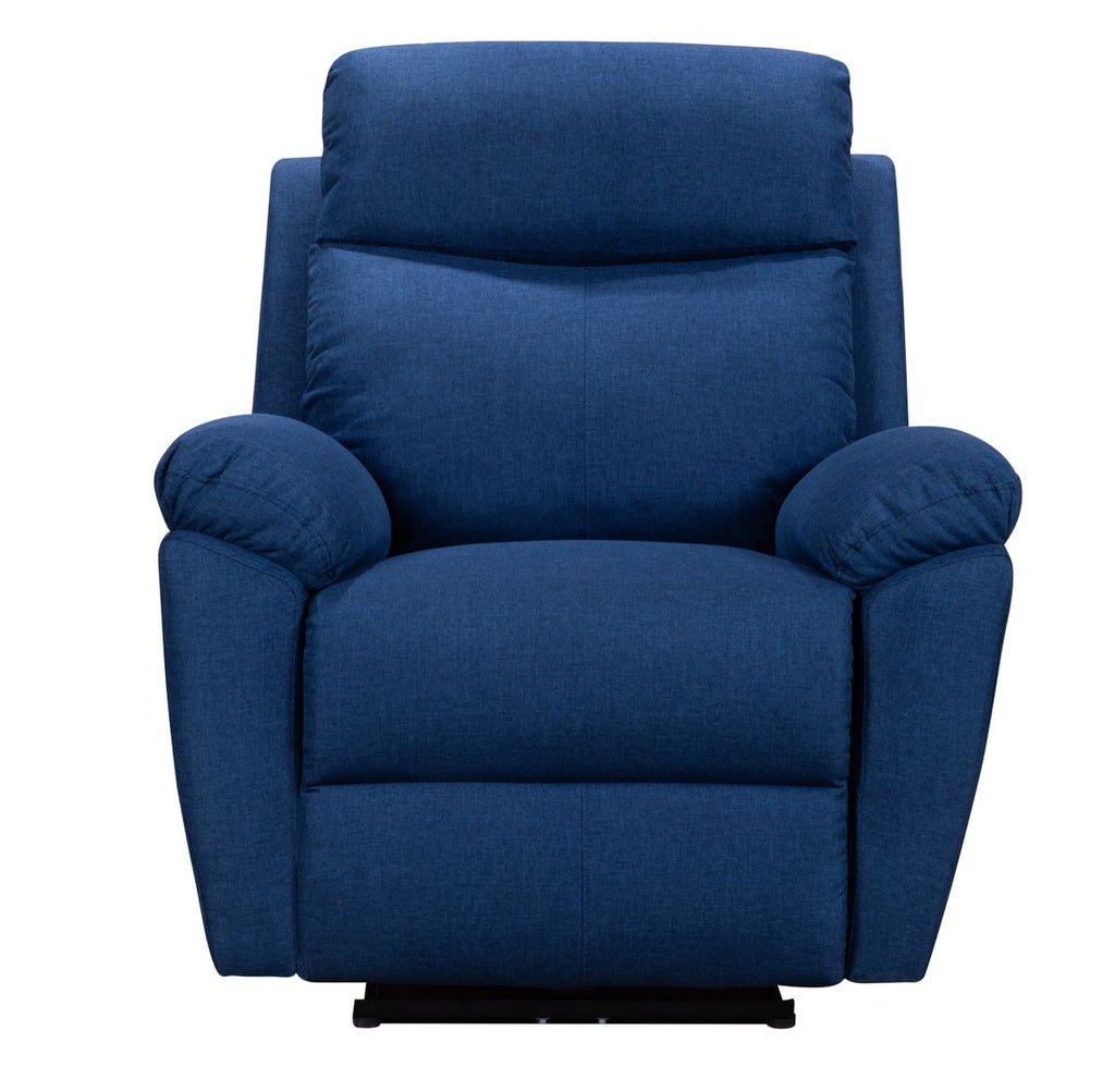 Blue Power Recliner Chair with USB Charging Port Q52761