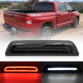 Red LED Strobe Third Brake Light with White Cargo Light Kit Euro Smoked Lens P281