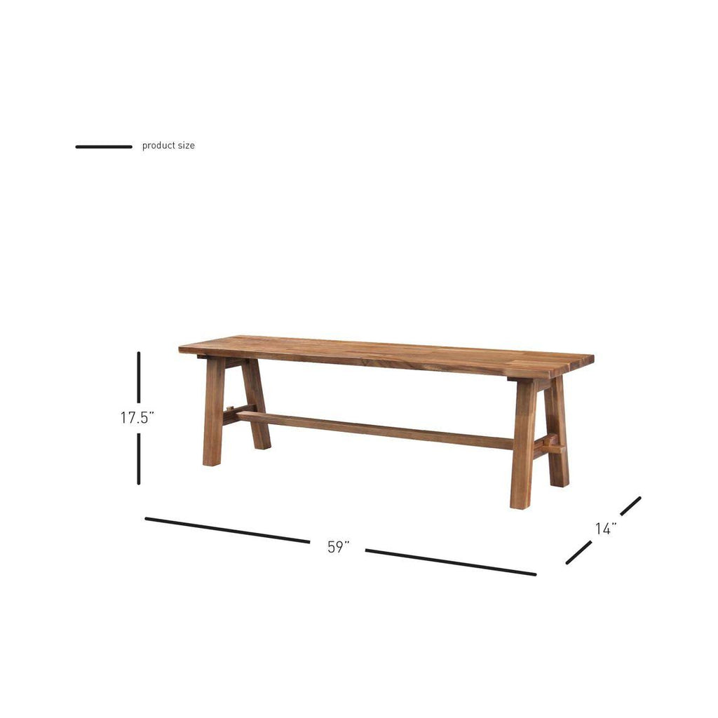 Brushed Brown Bench B89423