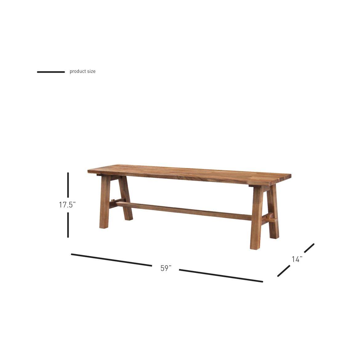 Brushed Brown Bench B89423