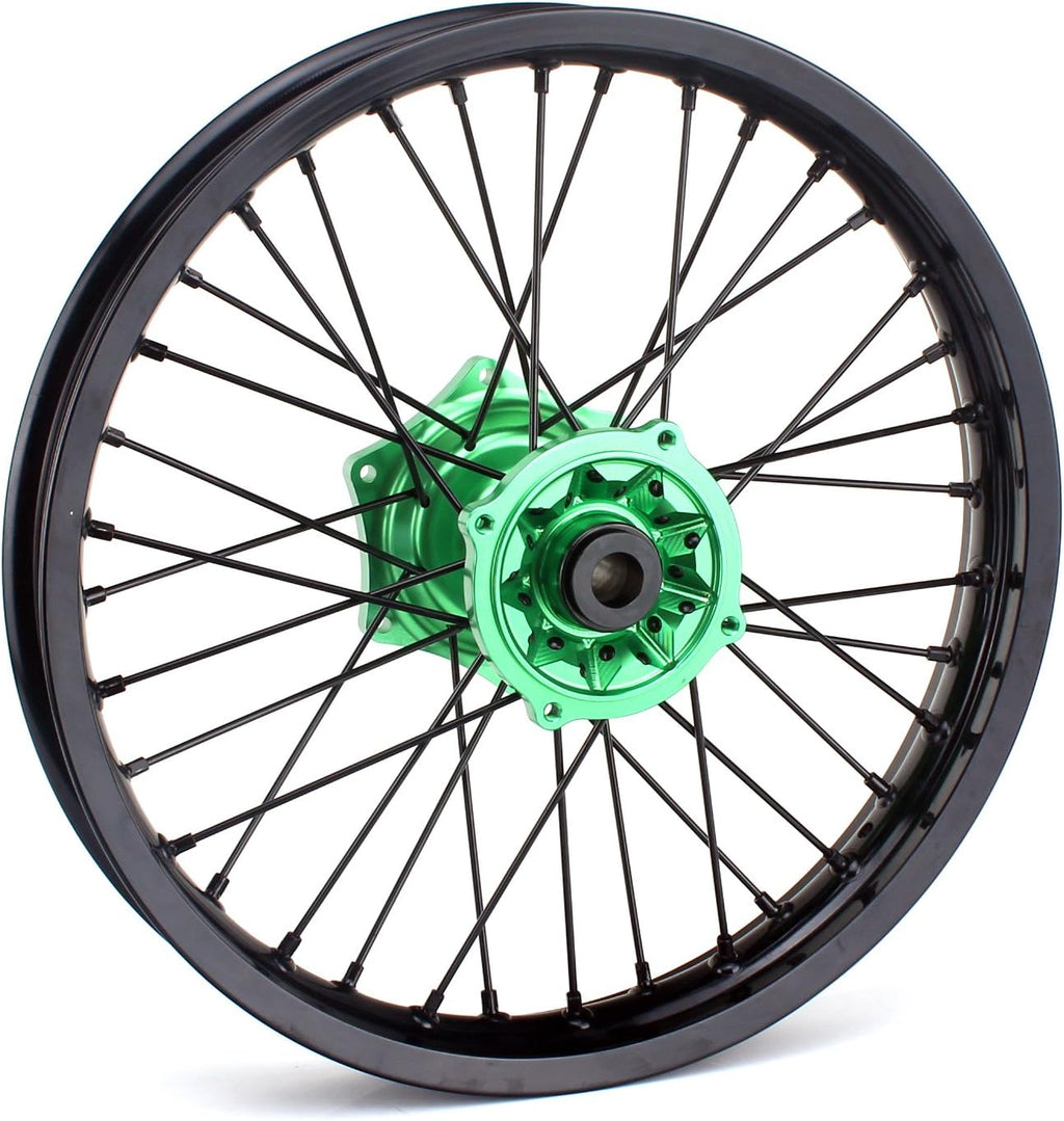 Green Complete Rear Wheel Rim for Kawasaki KX125 KX250 M37390