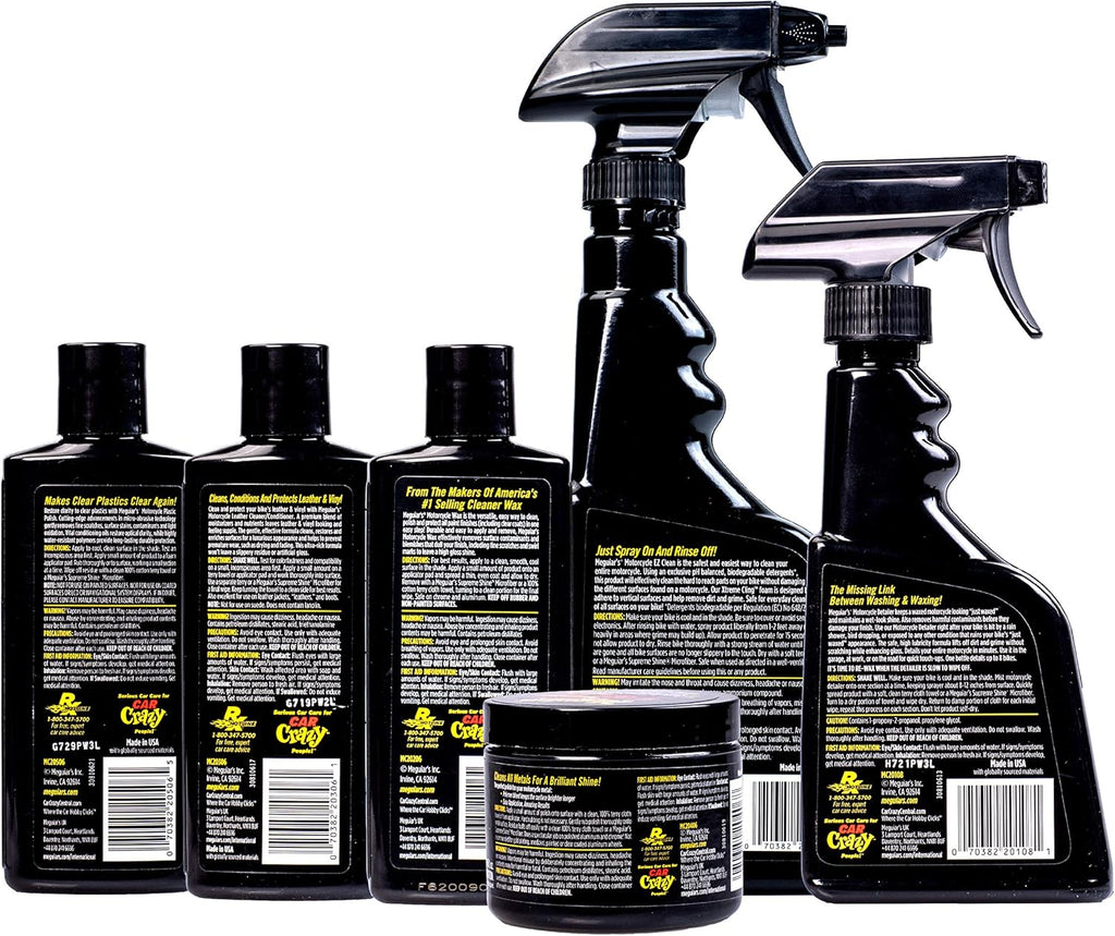 Motorcycle Care Kit for Cleaning and Detailing O1315