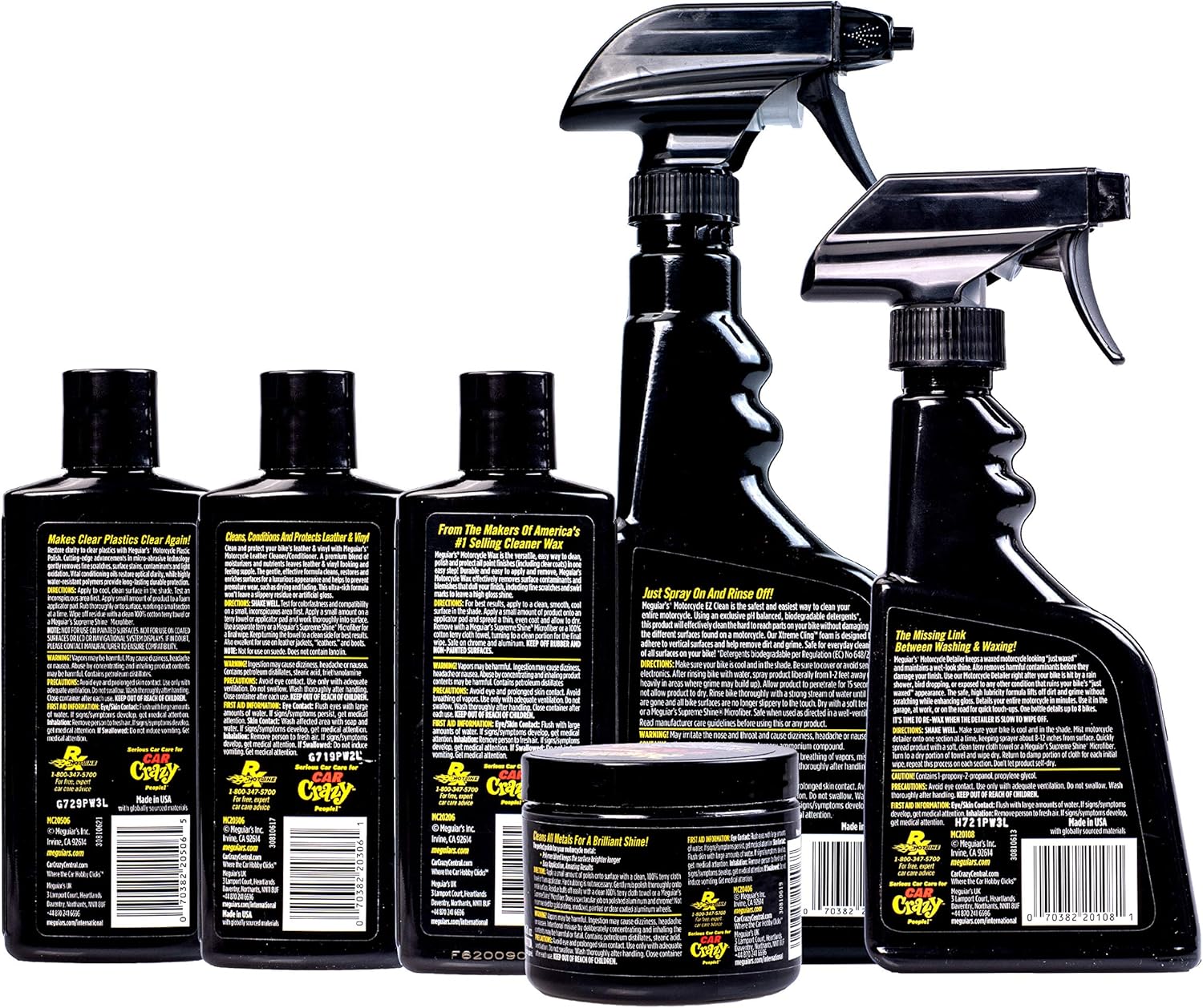 Motorcycle Care Kit for Cleaning and Detailing O1315