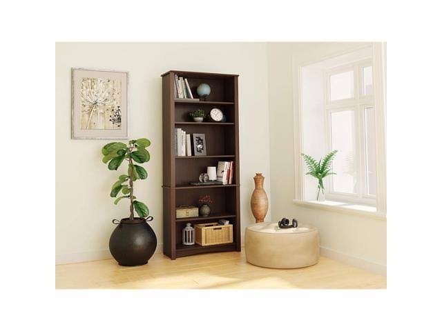 Espresso 6-Shelf Bookcase F742