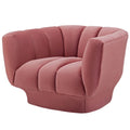 Pink Velvet Accent Side Chair Z879230