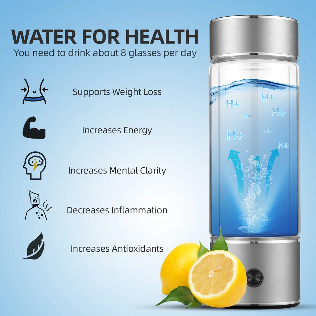 Hydrogen Water Generator Bottle with SPE PEM Technology D3378