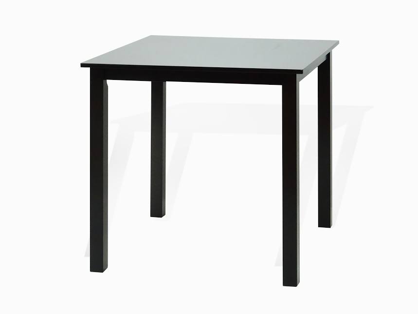 Classic Square Table and 2 Chairs Solid Wooden Espresso Brown M440726