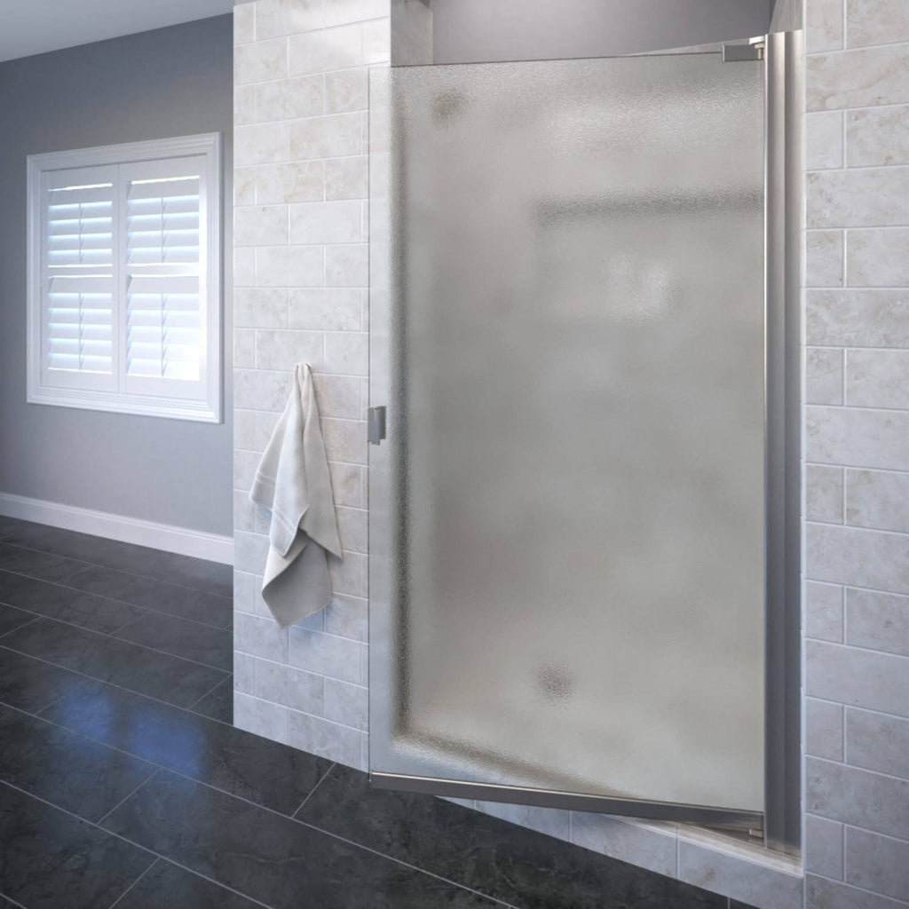 Semi-Frameless Pivot Shower Door in Brushed Nickel Q4774