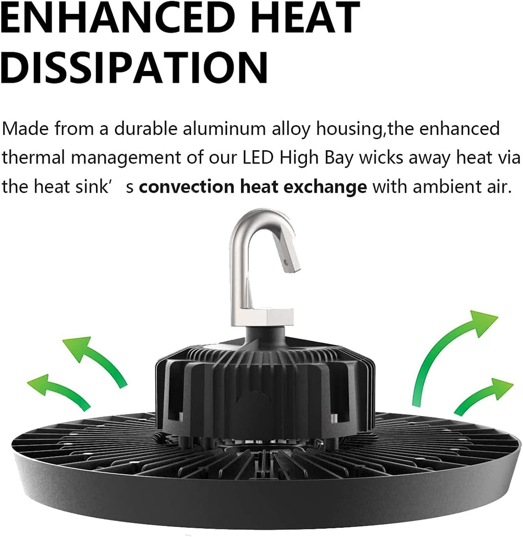 200W 5000K 30000 Lumen LED High Bay Light 8 Pack K76290