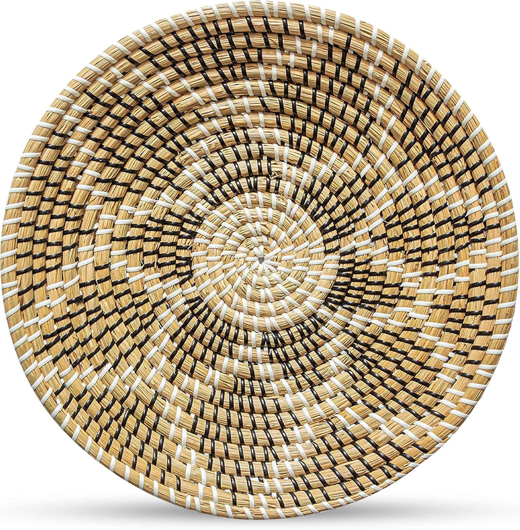 Set of 9 Seagrass Woven Wall Hangings T477