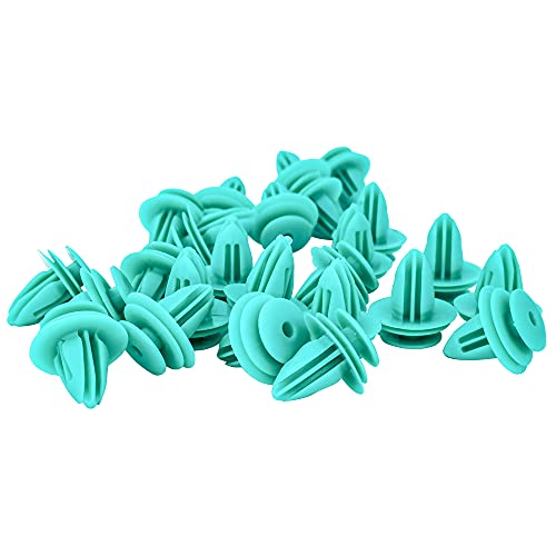 30x Nylon 8mm Door Panel Push Clips with Seal J619548