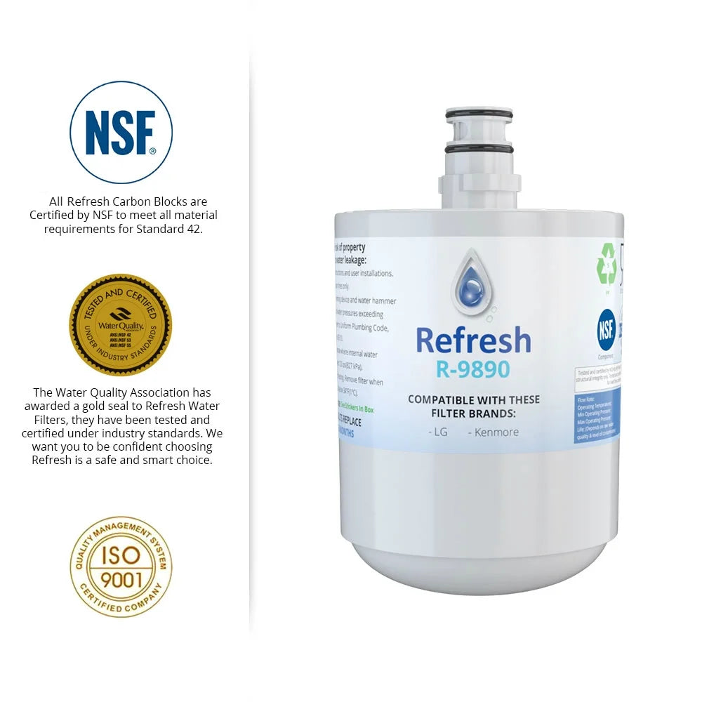 2 Pack Refrigerator Water Filter W282