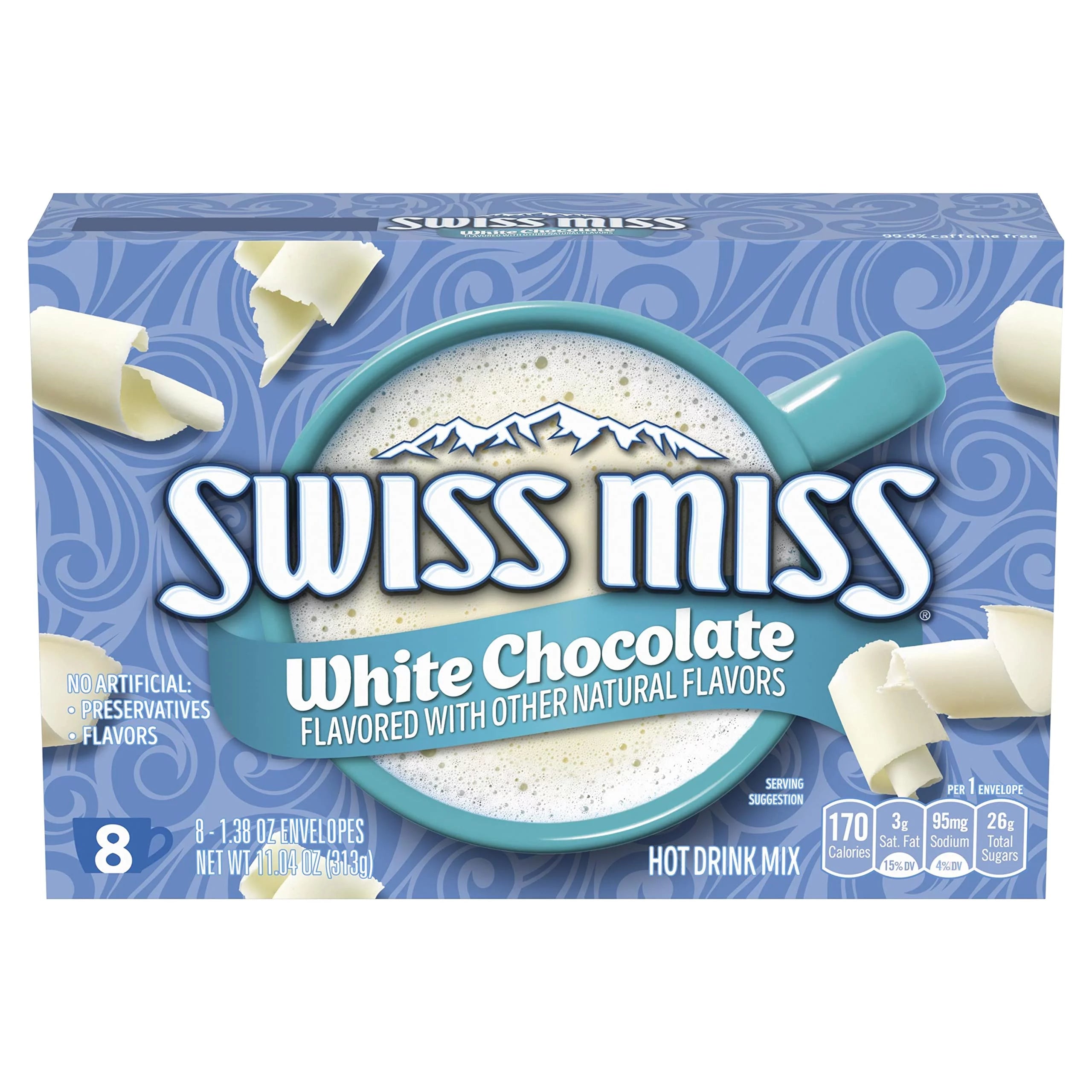 White Chocolate Flavored Hot Drink Mix, 1.38 Oz. 8-Count (Pack Of 12) I9527