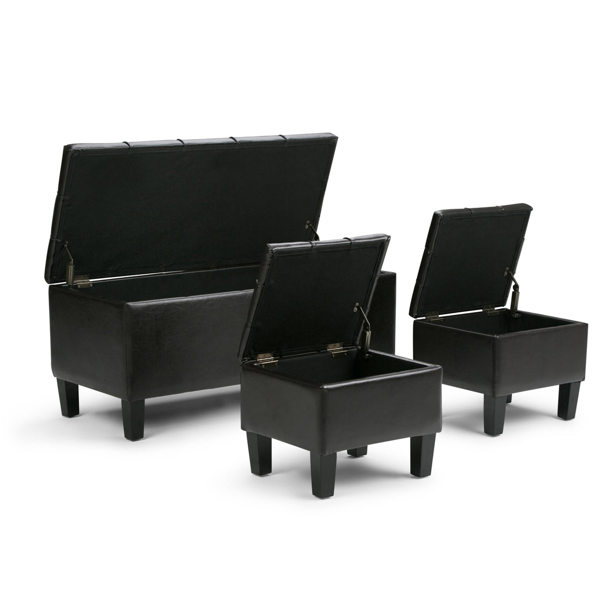 Natural Rectangle Storage Ottoman Z947
